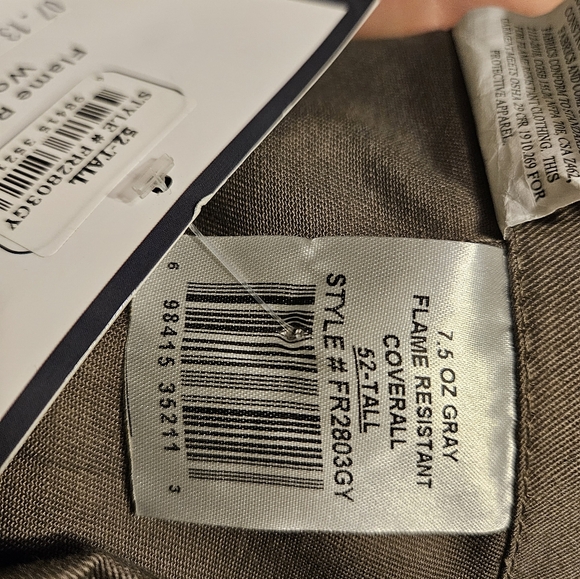 Rasco FR FR2803GY Gray Lightweight Coverall Fire Resistant - Picture 8 of 12